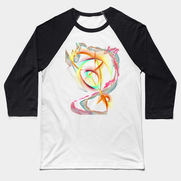 Colorfully Cool Baseball T-Shirt by UBiv Art Gallery